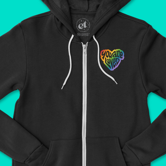 You Are Loved Rainbow Heart