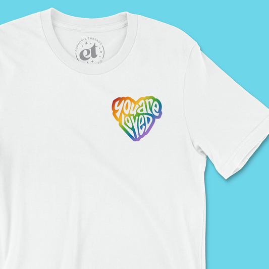 You Are Loved Rainbow Heart