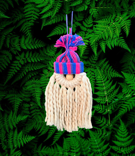 Bisexual Pride Gnome Handmade Ornament