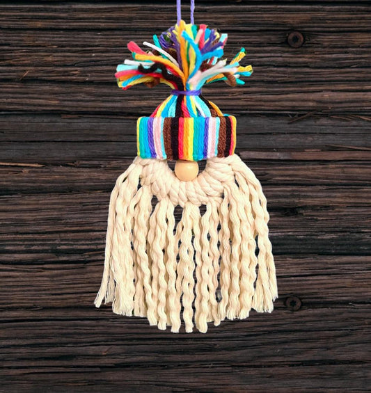 Rainbow Progress Pride Gnome Handmade Ornament