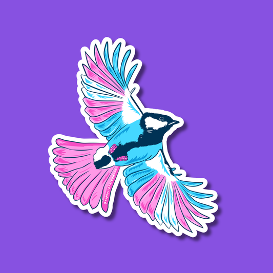 Fly with Trans Pride Sticker