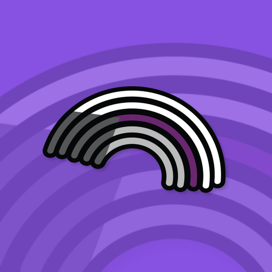 Demisexual Rainbow Pride Sticker