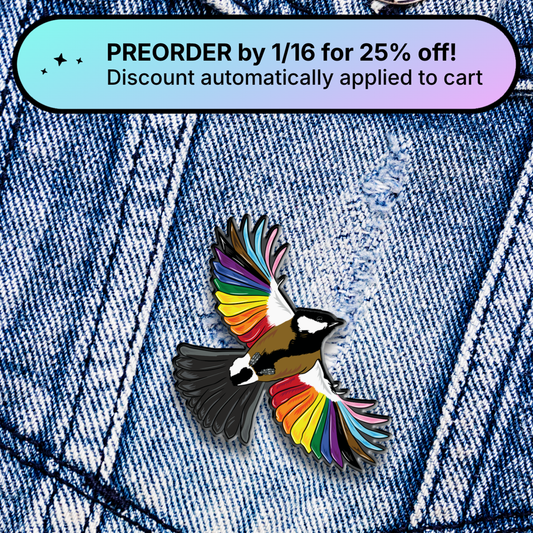 Fly with Pride Rainbow Pin (PREORDER)