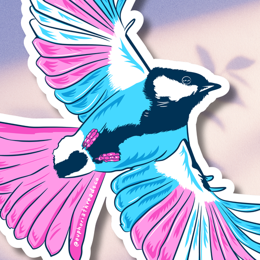 Fly with Trans Pride Sticker