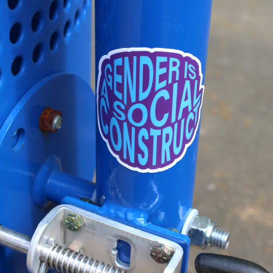 Gender is a Social Construct Waterproof Sticker - Euphoria Threads Apparel Co.