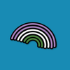 Genderqueer Rainbow Pride Sticker