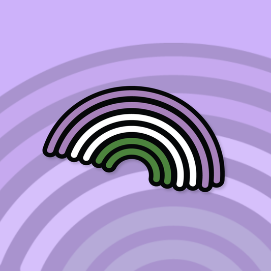 Genderqueer Rainbow Pride Sticker