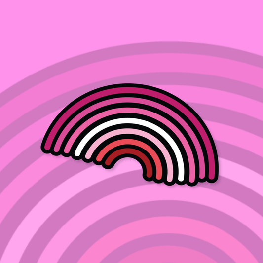 Lesbian Rainbow Pride Sticker