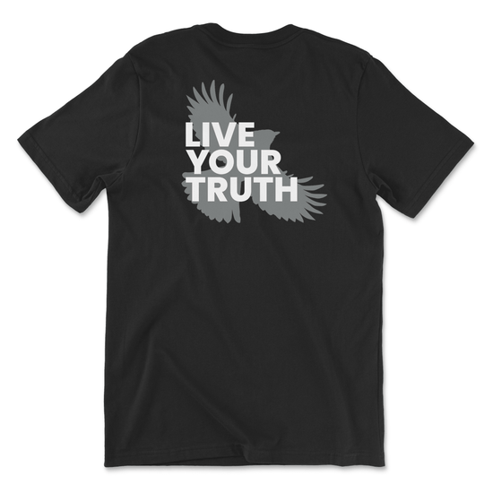 Live Your Truth Unisex Tee - Black - Euphoria Threads Apparel Co.