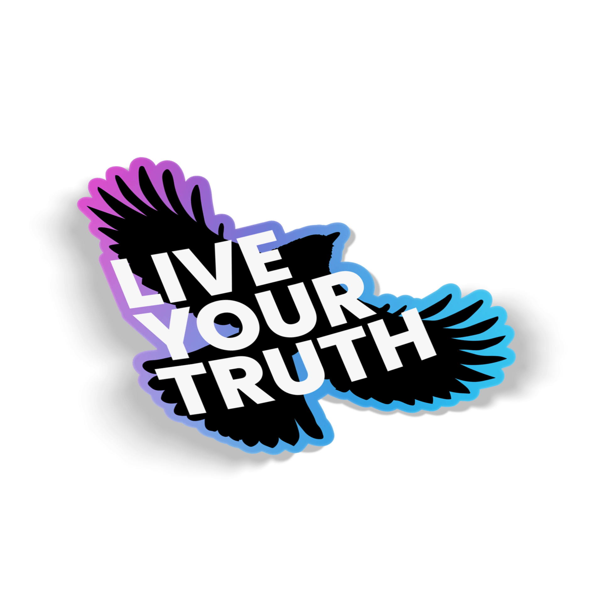 Live Your Truth Waterproof Sticker - Euphoria Threads Apparel Co.