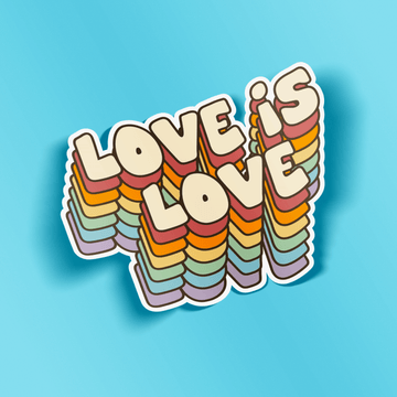 Love is Love Retro | Sticker