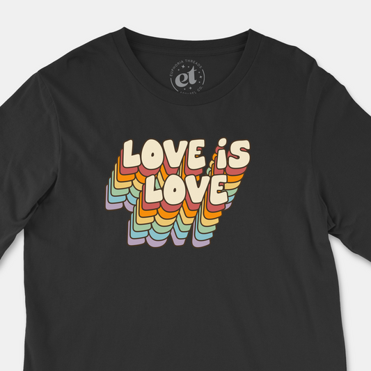 Love is Love Retro | Unisex Long Sleeve Tee