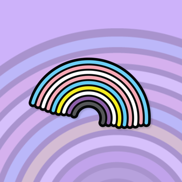 Nonbinary Trans Rainbow Pride Sticker