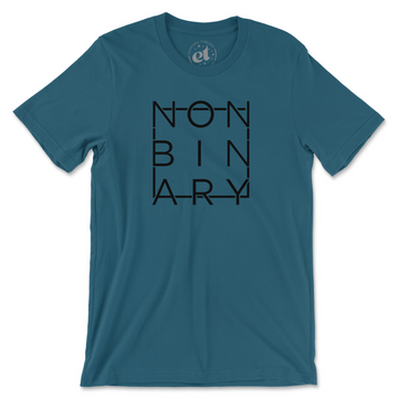 Nonbinary Pride Unisex Tee - Teal - Euphoria Threads Apparel Co.