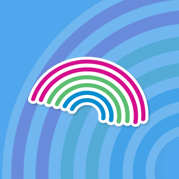 Polysexual Rainbow Pride Sticker