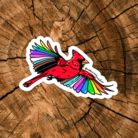 Prideful Flight Bird Sticker
