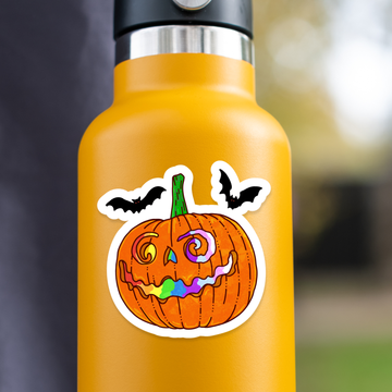 Proud Rainbow Pumpkin Holographic Sticker