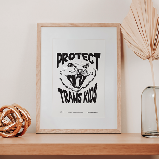 Protect Trans Kids | Transgender Art Print (Limited Release)