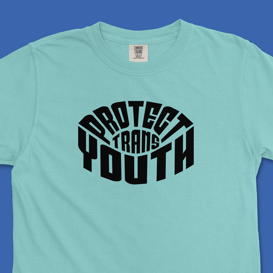 Protect Trans Youth Warp Tee (Comfort Colors)