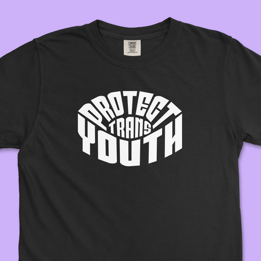 Protect Trans Youth Warp Tee (Comfort Colors)