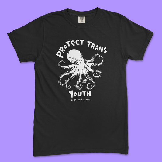 Protect Trans Youth Octopus Tee (Comfort Colors)