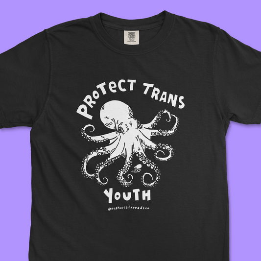Protect Trans Youth Octopus Tee (Comfort Colors)