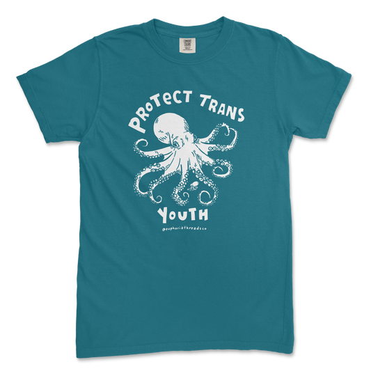 Protect Trans Youth Octopus Tee (Comfort Colors)