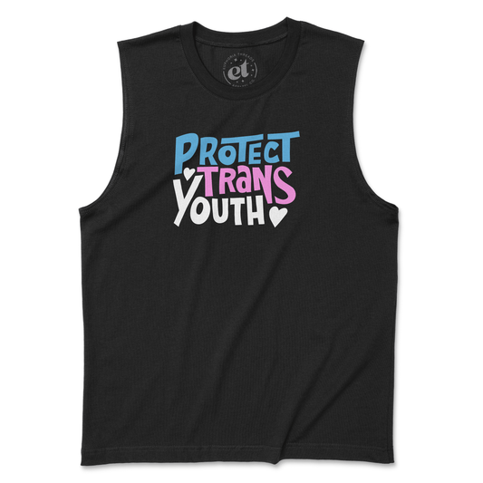 Protect Trans Youth Unisex Tank - Euphoria Threads Apparel Co.