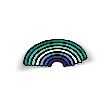 Gay Rainbow Pride Waterproof Sticker - Euphoria Threads Apparel Co.