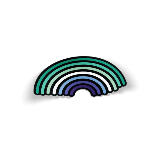 Gay Rainbow Pride Waterproof Sticker - Euphoria Threads Apparel Co.