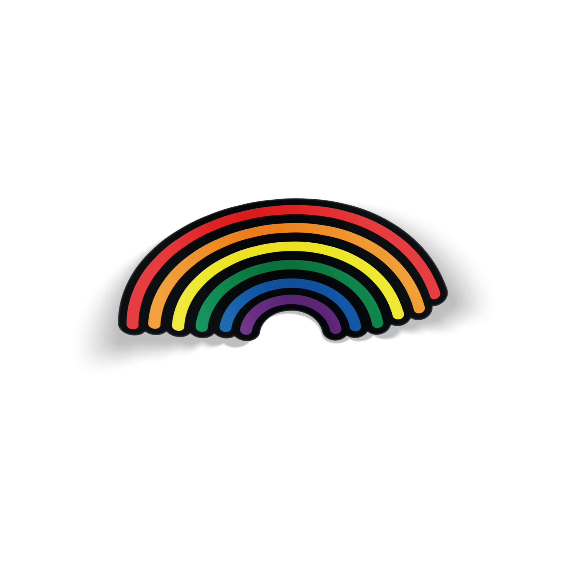 Rainbow Pride Waterproof Sticker - Euphoria Threads Apparel Co.