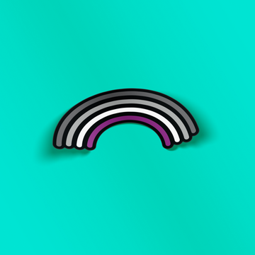 Asexual Rainbow Pride Sticker