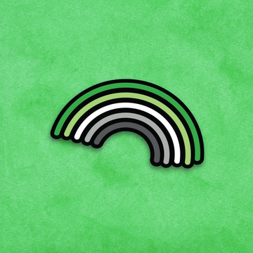 Aromantic Rainbow Pride Sticker