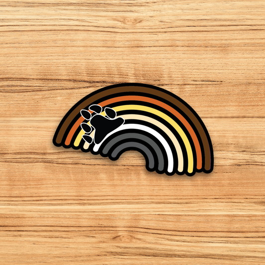 Bear Rainbow Pride Sticker