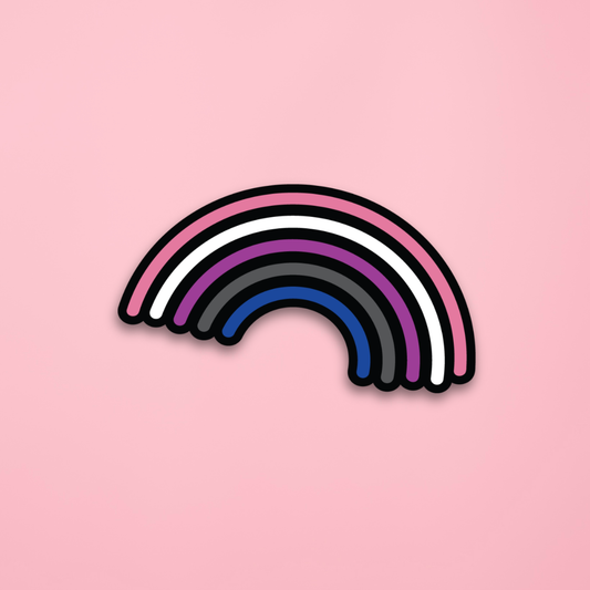 Genderfluid Rainbow Pride Sticker