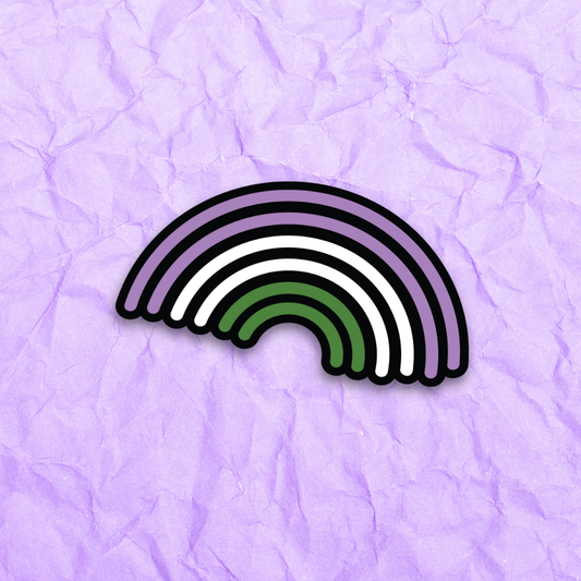 Genderqueer Rainbow Pride Sticker