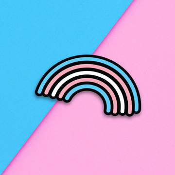 Trans Rainbow Pride Sticker