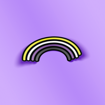 Nonbinary Rainbow Pride Sticker