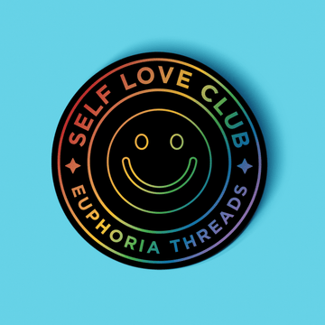 Self Love Club Rainbow Waterproof Sticker - Euphoria Threads Apparel Co.