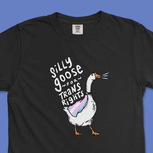 Silly Goose For Trans Rights (Comfort Colors)