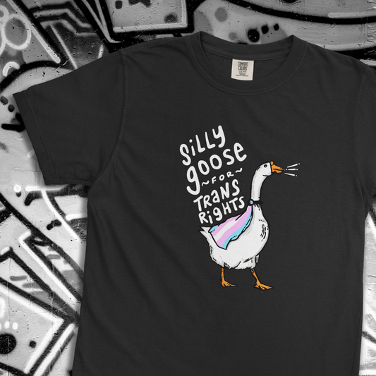Silly Goose For Trans Rights Tee (Comfort Colors)