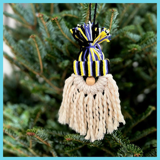 Nonbinary Pride Gnome Handmade Ornament