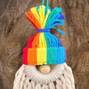 Rainbow Pride Gnome Handmade Ornament