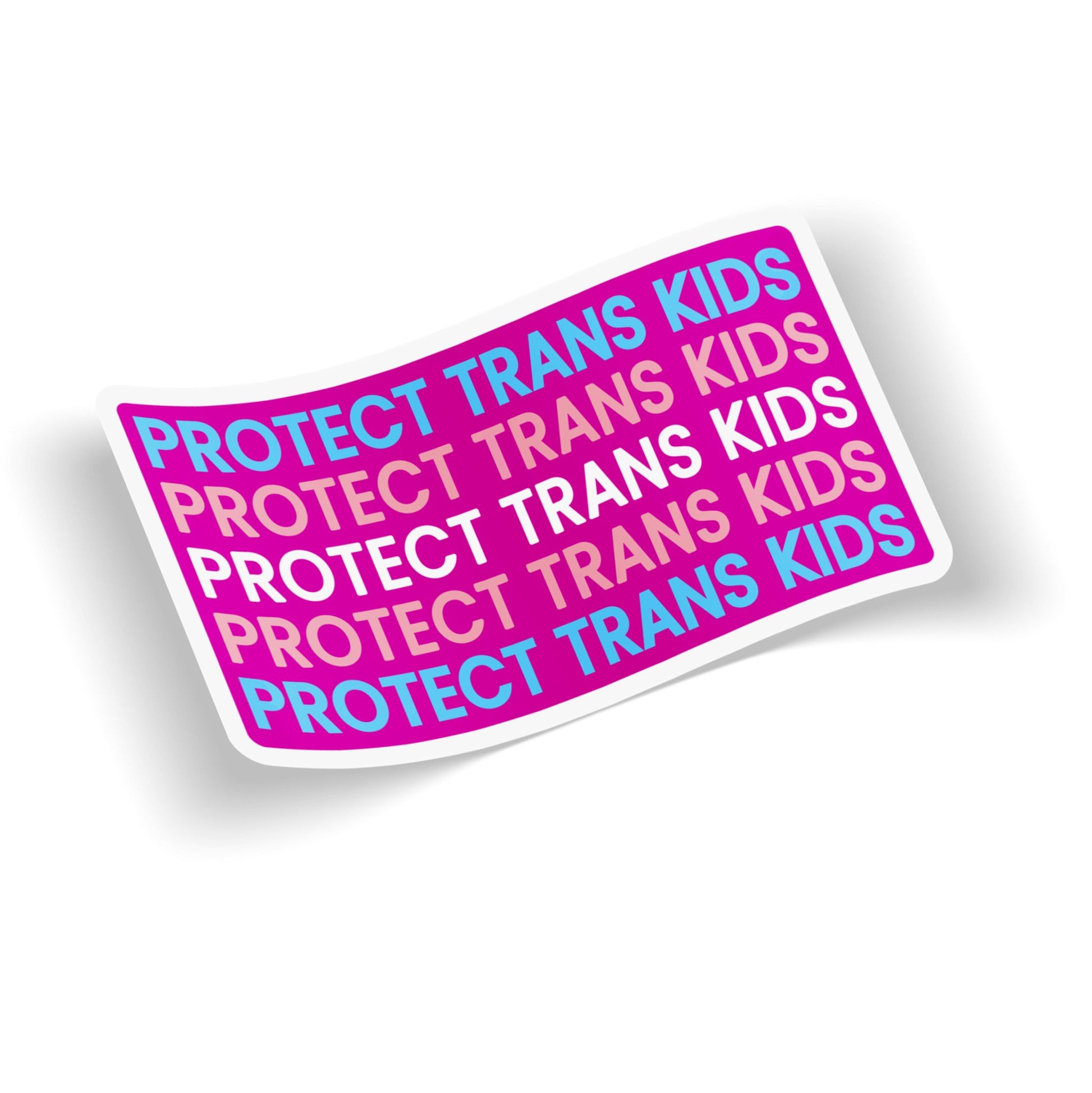 Protect Trans Kids Waterproof Sticker - Euphoria Threads Apparel Co.